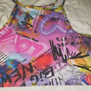 Graffitti crop top